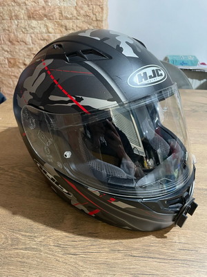 HJC helmet used with two visors and intercom size M
