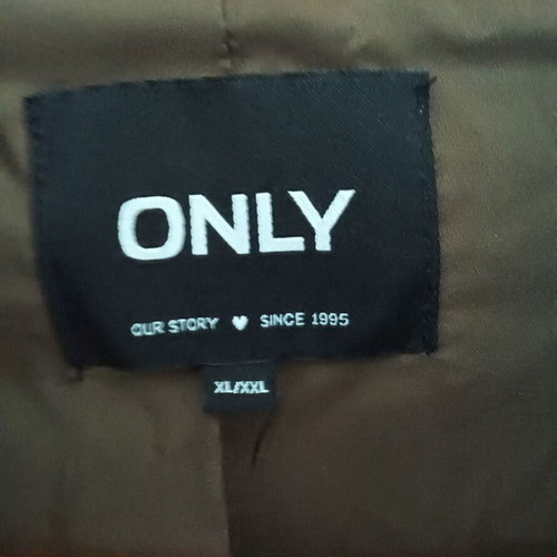Only jacket-style coat with collar and buttons, khaki-brown, XL/XXL