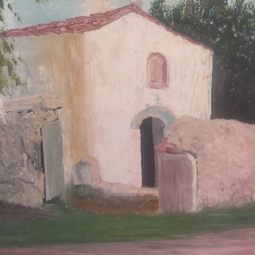 Relief painting with acrylics 66x85 cm like new