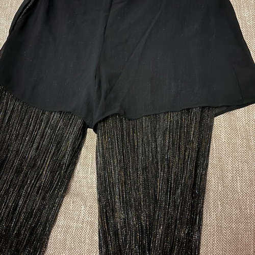 Zara pants black size S used, fitted top and wide bottom
