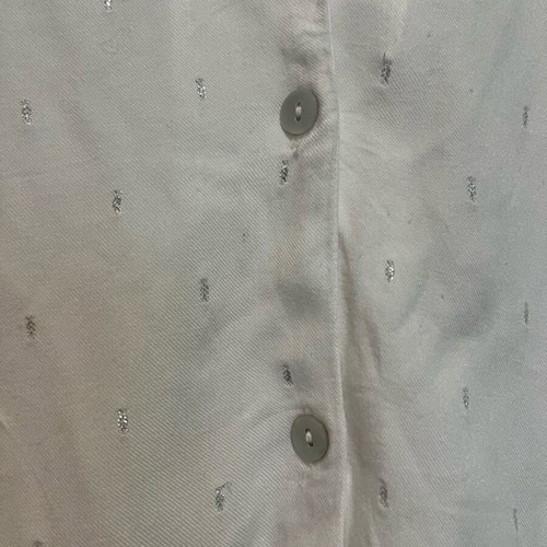 Oysho crop shirt like new with silver details, size M