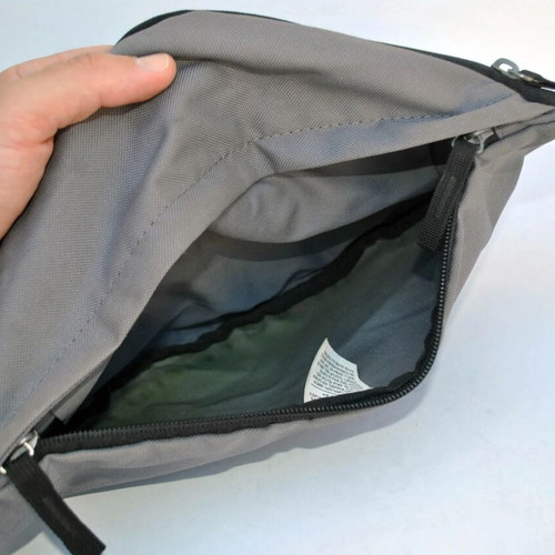 Nike gray bum bag used, nylon polyester waist pack