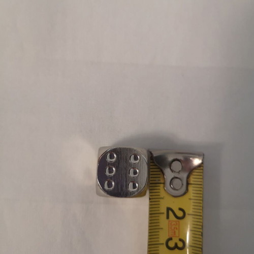 Metal dice set used, pack of 5
