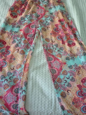 Regalinas high-waisted pants like new, colorful ethnic print