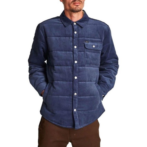 Brixton Cass Cord Puffer Jacket used, men's XL, blue