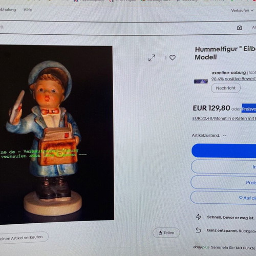 Hummel Goebel Vintage Postman Porcelain Figurine new