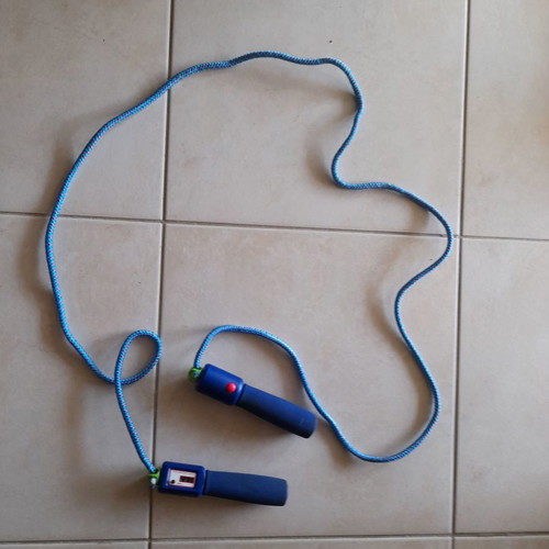 Hip hop jump rope used with music and timer
