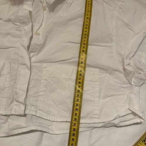 Zara crop top shirt white, size S, like new