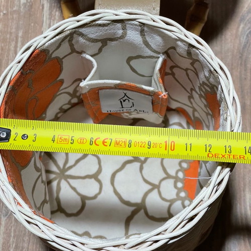 Handbag basket used, beige