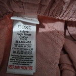 Next Pink 3/4 Pants New for 4-5 Years