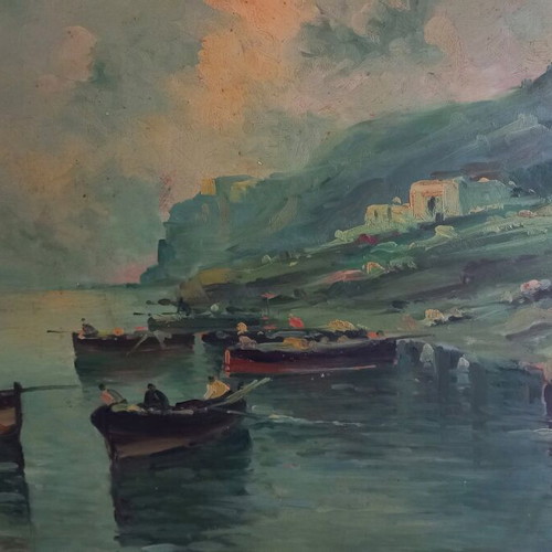 Signed oil painting artwork like new