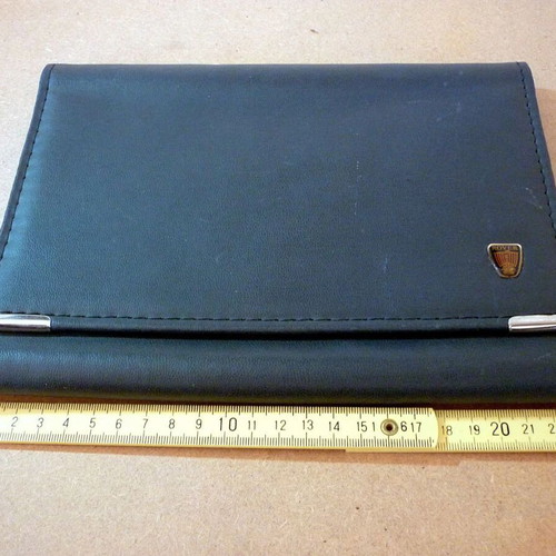 Rover document folder for car papers, dark grey