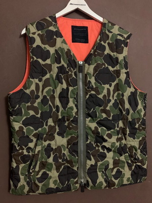 AllSaints Camo Vest men’s, like new, size XL