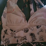 Shein swimwear two tops XS white and blue like new