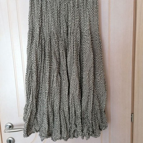 Boho cotton Indian skirt one size new, beige and brown