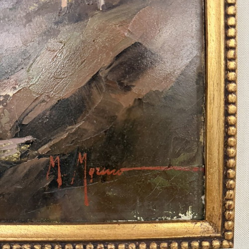 Mariano Moreno Italian Oil Painting New in Elegant Frame