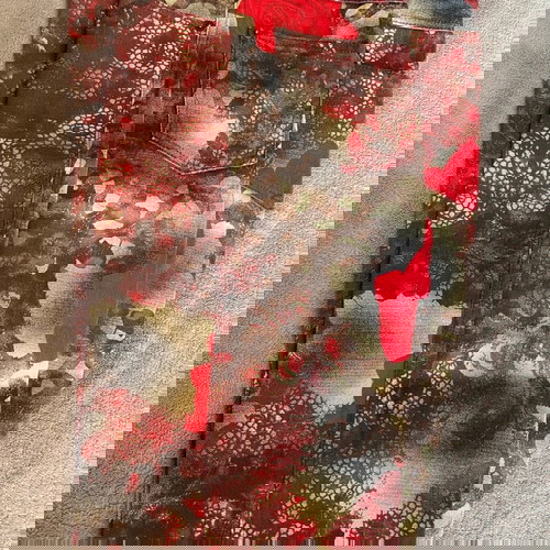 Τζην γυναικείο Lolitta εμπριμέ καμπάνα, καινούργιο, μέση 74 cm