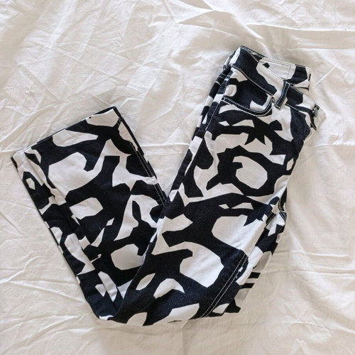 Marc Cain flared jeans with animal print, like new, size XS