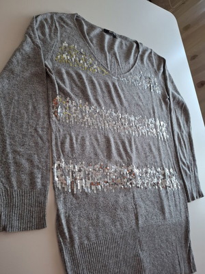 Morgan sweater used, size L, gray silver