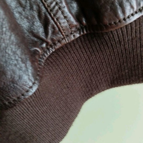 Dolce&Gabbana leather jacket like new, brown, size M