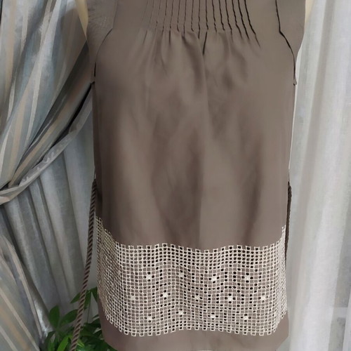 Brown blouse new with cord, size 38