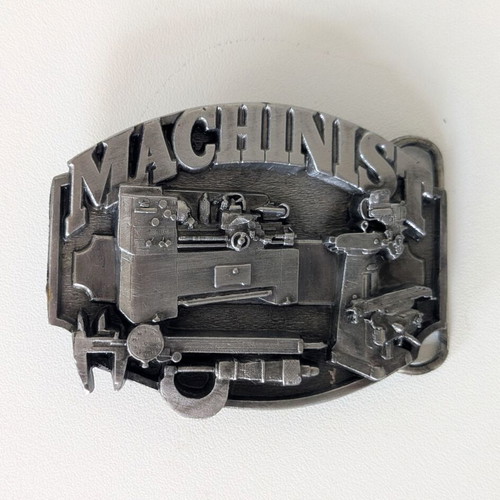 Vintage Siskiyou Machinist Metal Belt Buckle 1987 used