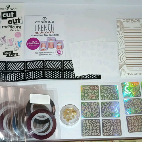 Nail Art Supplies new, films, stencils, nail stickers