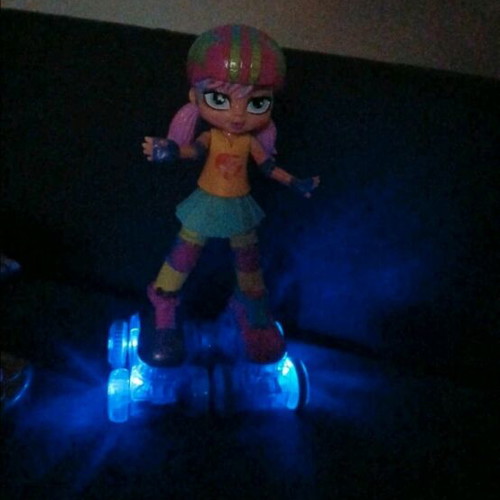 Rainbow Riley remote control doll like new