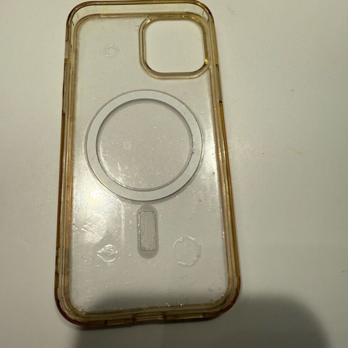 iPhone 12 Pro case used transparent