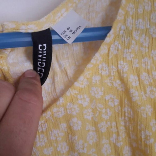H&M top like new, yellow, sizes S and M