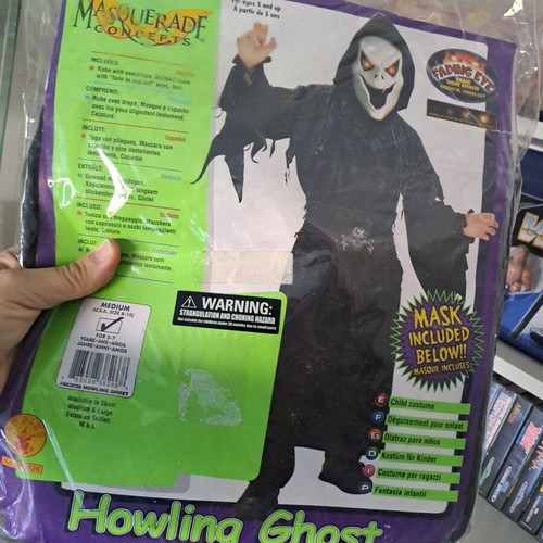 Howling Ghost Child Costume with Mask