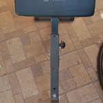 Exercise bench used, for back muscles