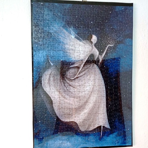 The Night Fairy framed puzzle art like new 35x50cm
