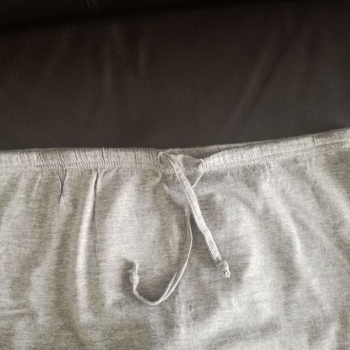 One-piece shorts jumpsuit strapless gray melange cotton like new
