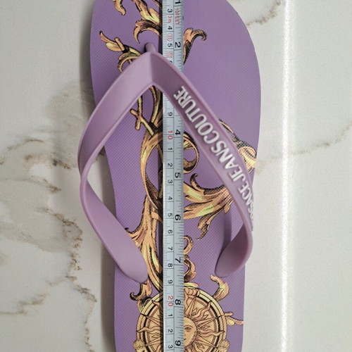 Versace women's purple flip flops like new, size 39-40