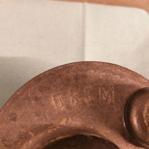 Prewar German oil can used, cast iron