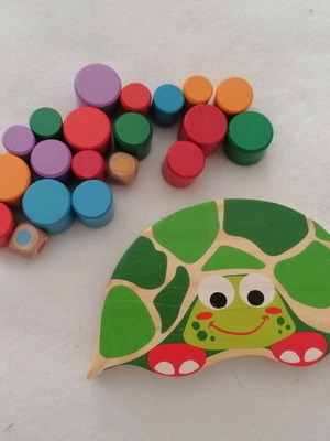 Playtive wooden balance board game for children 3-6 years, used