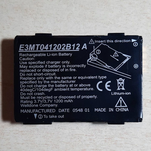 Mitac Mio A201 battery used E3MT041202B12A 3.7V 1200mAh Li-ion