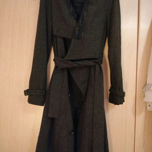 Gray coat below the knee Sakis Rouvas collection like new