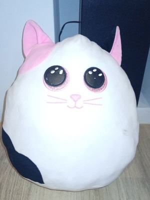 Plush Cat Pillow Squishmallow Style used