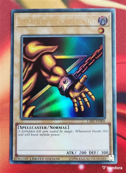  Left Arm of the Forbidden One - ULTRA RARE - LOST ART - Limited Edition