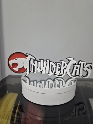 Thundercats λογότυπο 3D printed διακοσμητική πινακίδα σαν καινούργιο