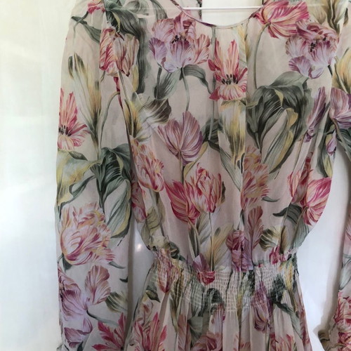 Zara floral midi dress new, red -  20,00 - Vendora.cy