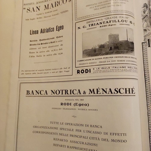 Rodi E le isole Italiane dell Egeo vintage magazine used, 1926