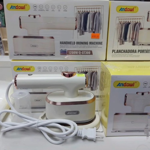 Portable steam iron 2 in 1 new with titanium plate