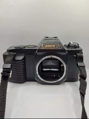 Canon T50 35mm φιλμ SLR φωτογραφική μηχανή μεταχειρισμένη, λειτουργεί με φακό Canon FD