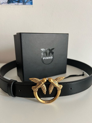 Pinko belt new, black, 3cm width, 89cm length