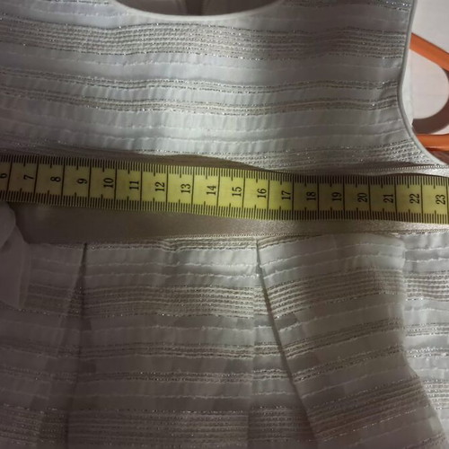 Mayoral baby dress like new, 12 months, beige with gold details