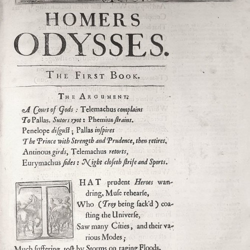 Homer His Iliads two-volume illustrated edition by John Ogilby like new