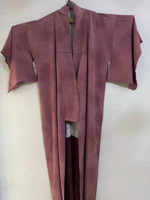 Kimono made of Japanese silk and cotton used, green